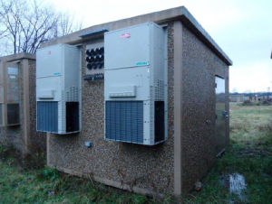11 x 16' Used Concrete CellXion & Fibrebond Telecom Shelters