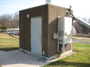 8 x 10' Andrew Concrete Telecom Shelter