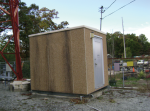 8x10 ROHN Fiberglass Aggregate Telecom Shelter