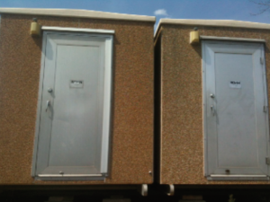 8x10 ROHN Fiberglass Aggregate Telecom Shelter