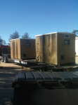 8x10 ROHN Fiberglass Aggregate Telecom Shelter