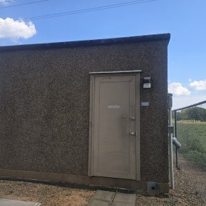 Used 10×14 RufNek Concrete Shelter #4850-RN-TX