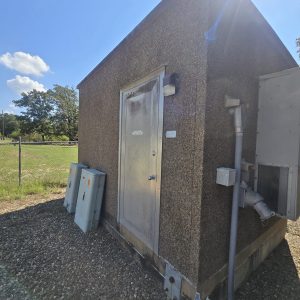 Used 10x14 RufNek Concrete Shelter #4928-RN-TX