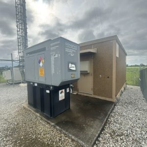 Used 12×20 Fibrebond Concrete Shelter #38140