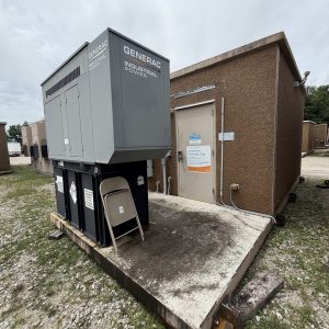 Used 11×24 Sabre Cellxion Concrete Shelter/Gen Combo #26649